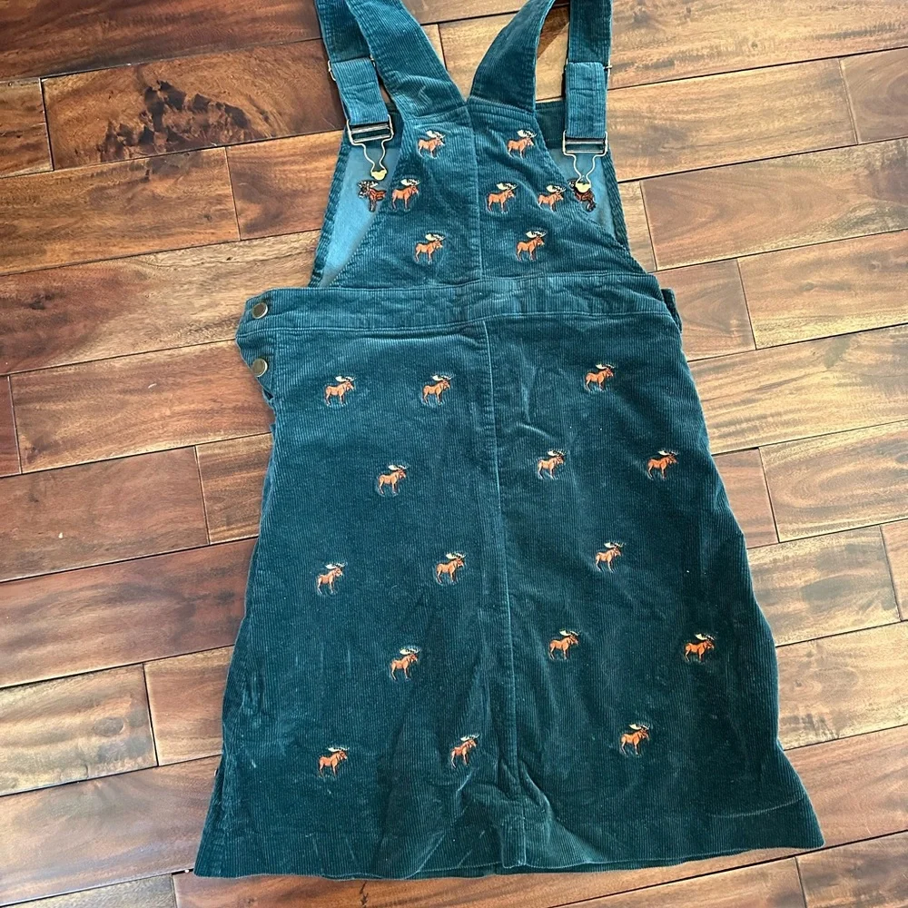 Kiel James Patrick "The Great Moose" Corduroy Overall Jumper Green Size Small - Picture 5 of 7